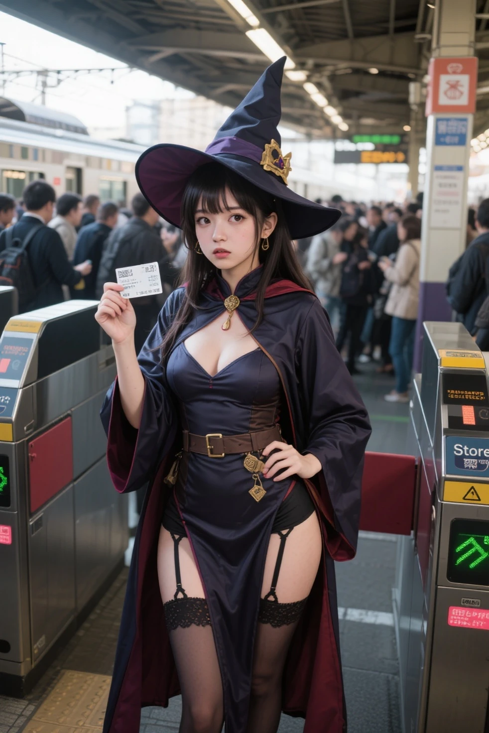 Yae Miko Witch Costume Raiden Ayaka Kamisato Shopping JK Cyberpunk