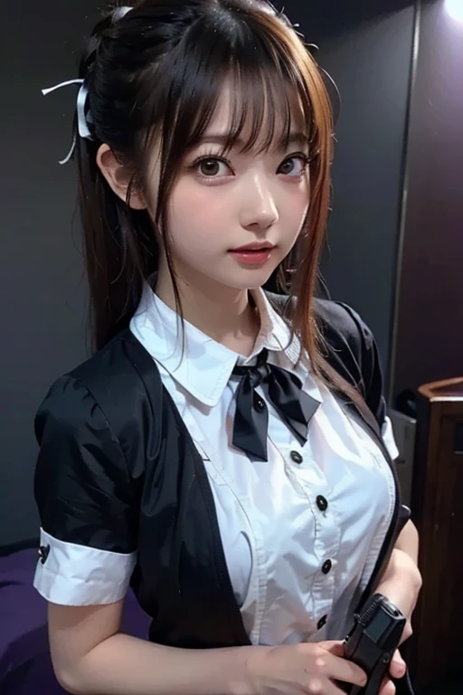 Black rabbit ears、With bangs、Black bow tie、Big Breasts、Sexy body、Black leotard、Black fishnet stockings、At the Casino