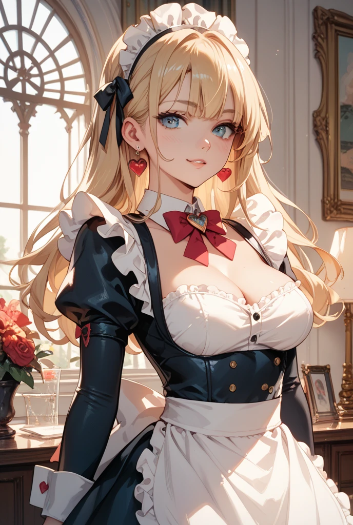 masterpiece, best quality, absurdres, illustration, 8k, perfect shadows,perfect lighting,hdr, ambient lighting,realistic, ultra-realistic, cowboy shot, Photo realistic,(hyperrealistic:1)textured skin,shiny skin,skindentation, beautiful body, (blush:1.2)ahoge,solo,green eyes,bangs,very long hair,braid,twin braids, (wearing bow,hair between eyes,cross,frills,ribbon,jewelry,cleavage,choker,smile,twintails,dress,thighhighs,earrings,skirt)(large breasts,hourglass body, thin waist,very slim waist)extremely detailed face,detailed eye makeup, detail face, nice detailed eyes,nice hands, perfect hands  <lora:30_letemeraire_nochibi:.70>   <lora:PerfectFullBreasts-fCV3:.40><lora:beautifulDetailedEyes_v10:0.50> (realistic pupils,realistic iris:1) heavy eye makeup,glowing eyes, Bright eyes,<lora:add_detail:.50> <lyco:GoodHands-beta2:.90><lora:Aesthetic-Portrait-V2:.40> standing,standing at attention, (evil smile) (gradient grey background)  <lora:ryanreos-lora-v1-32dim-3ep-naivae:.20>