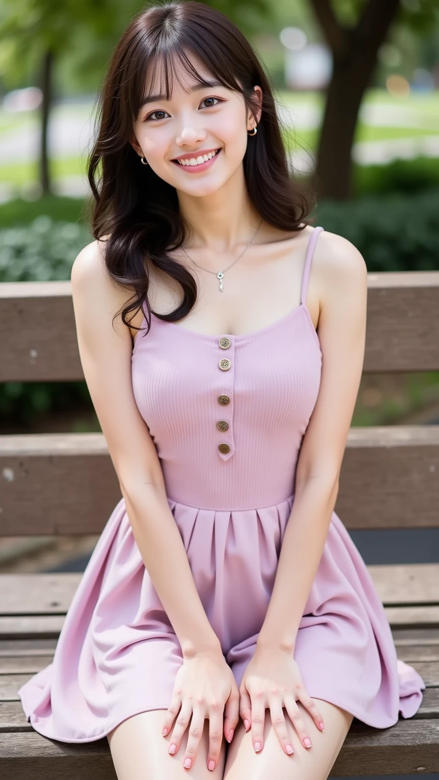 　Dog ears　dress　Beautiful woman like an actress　Pink inner color