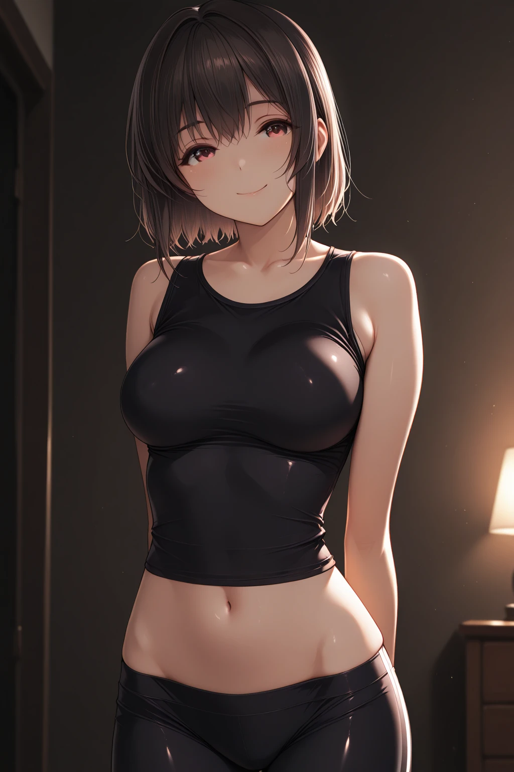 brown hair,short bob,black eyes,anime,best quality,highly detailed,insanely detailed