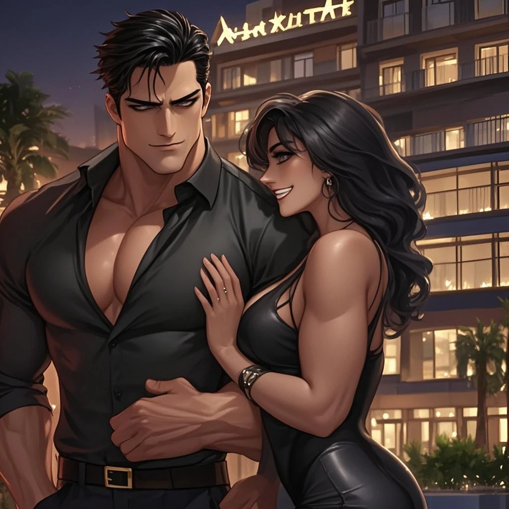 Milf de cabello negro, Posing and moaning with a smile while riding her 17 year old manly boyfriend.