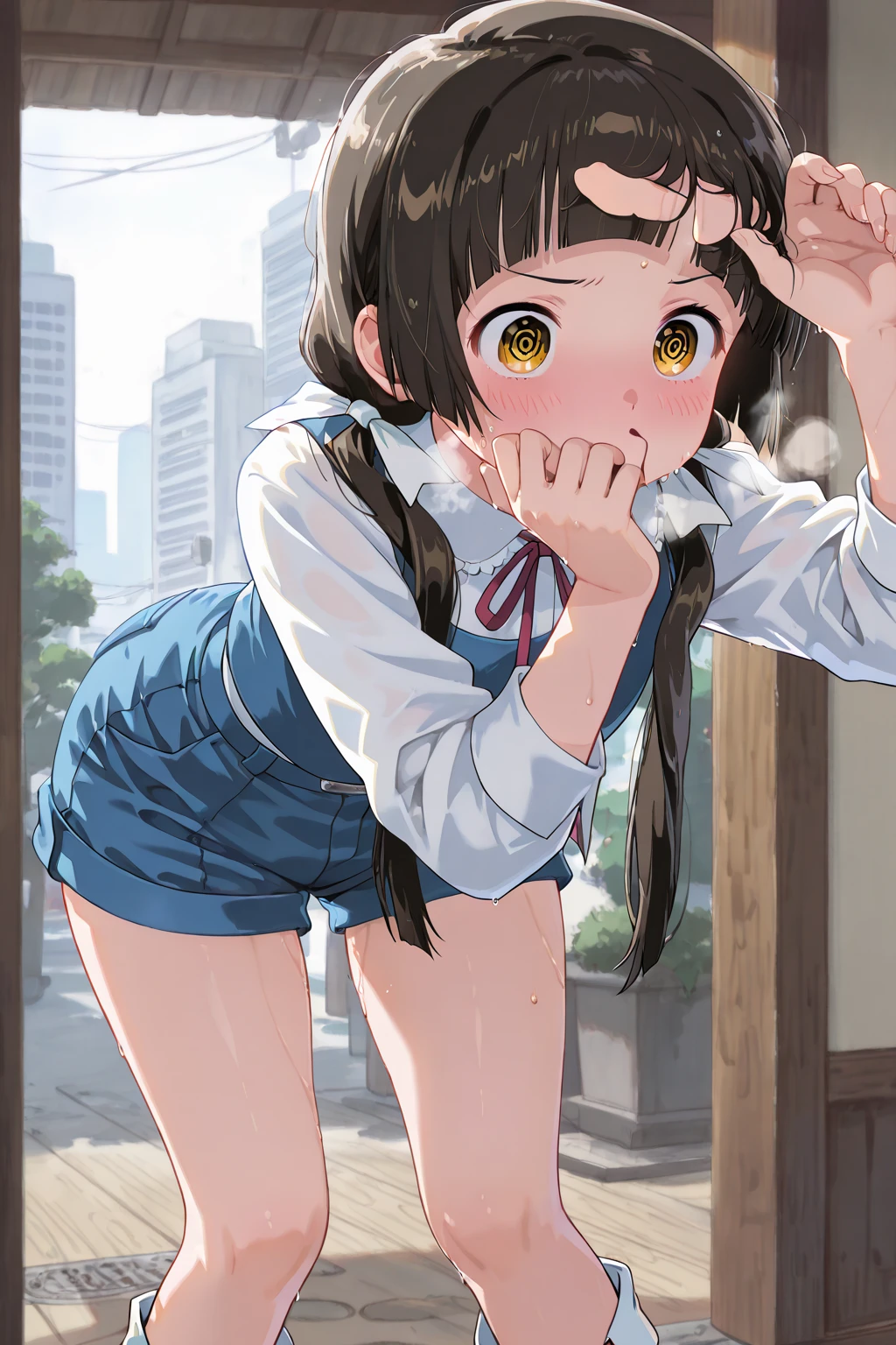 (perfect hands),(1 girl), brown bob hair,Little,messy hair, ,(orgasm face),, masterpiece, highest quality, ultra high resolution, 8k, professional lighting, photon mapping, ,(city sidewalk),low saturation,, full length, realistic background, shallow depth of field, perfect anatomy,,((cute:1.4)),(10 years old:1.8)、(school uniform:1.2),nude,,closed my eyes, orgasm face, blush, arched back, (vagina peniale), (rodeo), hetero,white skin , (intense sex:1.7), (cum out:1.2), NSFW, small breasts, (Sweat:1.2), (( doggy style sex:1.2)), (pen:1.2),(moving line:1.4),(orgasm face:1.8),, ((throw:1.6)),((crawl on all fours:1.2)),((sex from behind:1.8)),(kneel down:1.2)