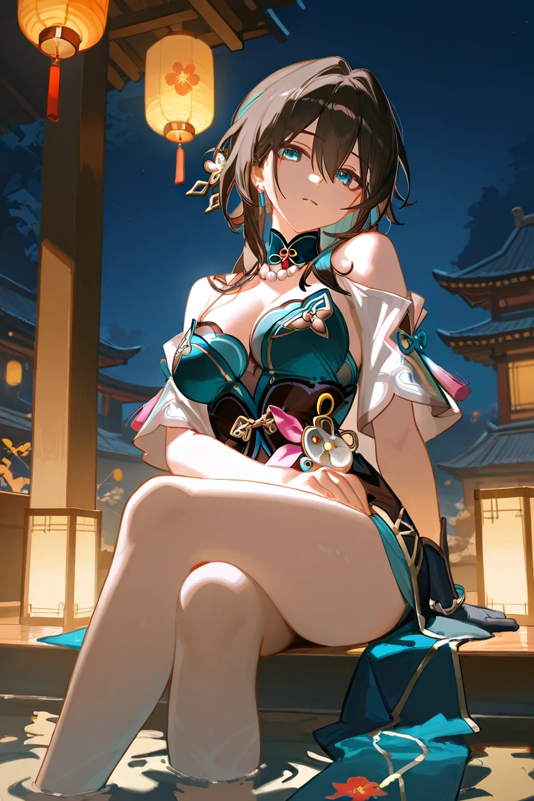 ((Top Quality)), ((Excellent)), (Details), ((Kisshōten)),((Lakṣmī)) ,((God who manifests happiness, beauty, and wealth)), nice hands, perfect hands ,Lakṣmī, Goddess,full body,Sunrise, Ultra-Realistic, Stunning Environment, Bright Colors, 13 Years Old,((Robe on half body)), shiny hair, a Girl ,((Blue Eyes)) , Black Hair, ((Gold Robe)), ((half-smile)),(high ponytail), ((Standing and Holding a golden peach in hand Kichijoten)) ,Twin bun hairstyle ,corolla,((upper body)),Flower hairpin,Golden Peach, Sunlight, ((naked)),Golden Peach ,((topless)), ((Halo)),((Lots of flowers)),((Lots of bubbles)),((Lakṣmī)), (Gold loincloth), ((naked)) ,((Kisshōten))((topless)), Robe on half body,Gold Robe, Gold loincloth, ((upper body)), ((Lakṣmī Standing on a lotus flower)),Halo,((corolla)), ((Standing on a lotus flower)), Standing,((Lots of bubbles)),((upper body)),Standing,Flower hairpin, shiny hair, Twin bun hairstyle, Golden Peach ,((Moderate Breasts)),(Gold Robe) , (half-smile), ultra realistic,((Gold loincloth)),Kisshōten,((naked)),Standing, best quality, blunt bangs, Lotus flower,