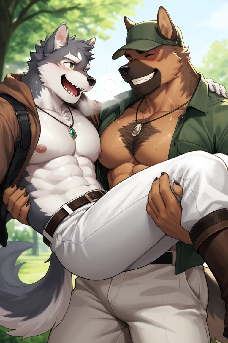 [by seibear], [by nnecgrau], [by ravieel], [by meesh], [by zaush], [by riska], [by kenket], [by chunie], [by juiceps], ((blaidd\(elden ring))),young wolf, anthro, (black and grey fur), (red penetrating eyes), beautifull body, loincloth, (big black penis), big balls, (vaginal), (sex), (milf), (mom:1.4), (cum leaking:1.6), anal penetration, (erotic pose:1.7), (motion lines:1.7), (heavy breathing), (tongue out), (young blaid fucking a female wolf mom:1.7), detailed background, biting lip, (young male on mom female), (wild sex:1.8), (beautifull breasts), (beautifull vagina), (butt grab:1.4),claws, (bent legs), excited, (against wall:1.6), (pleasure:1.7), glistening penis, glistening vagina, (hide sex:1.7), (bent posture:1.6), [riska style:1.7]
