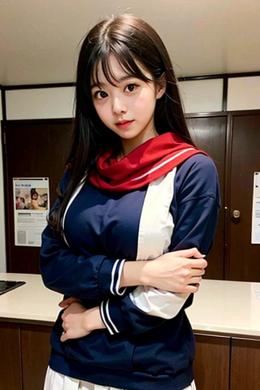 japanese woman、high school girl、long hair、classroom、Selfie、Changing clothes、spread legs、naked、underwear