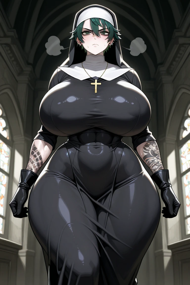 Marie fnia goth nun cute photo 4k