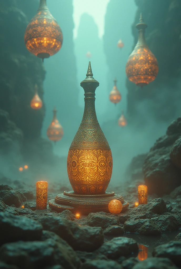 You can generate an image with many mysterious objects