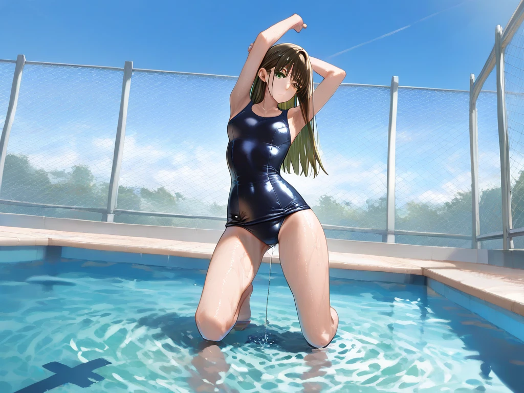 girl swimming