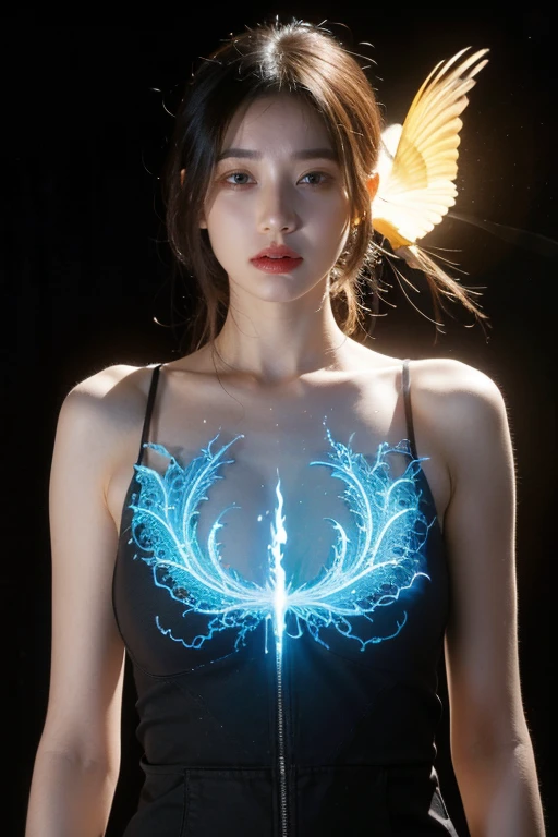 (dim light:1.4),
Best quality, masterpiece, ultra high res, raw photo, beautiful and aesthetic,deep shadow, dark theme,(photorealistic:1.4),
1girl, blue eyes,
glowing body,in dark,