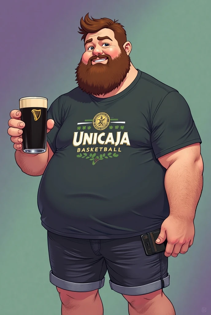 Retro style vector t-shirt design of a man with a fat rapper shirt, pink beard, spider tattoo on the side of his head, bald head, resting in a marijuana plantation with drone with a house in the background. The man is illustrated in classic colors Above the man is the text MAKALL' 'Open Mind' Have you legalized this?' is displayed in a fun, vintage font. The composition has a white background, combining playf