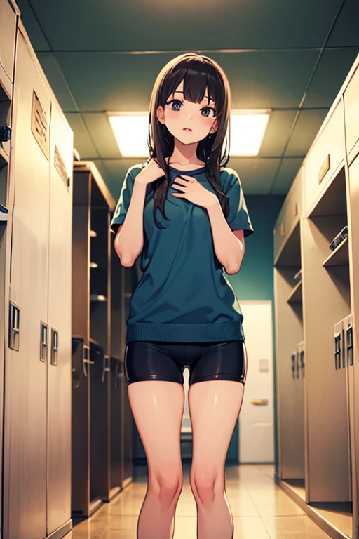 8k,Super Detailed Game CG, (High resolution:1.1),(absurdes:1.1), highest quality, 超High resolution, highest resolution, very detailed, One person, May, shirt, bike Shorts, bandana, red shirt, hair band, Medium Hair, gloves, Shorts, bow hair band, No sleeve, red bandana
hands on hips, (pussy line),