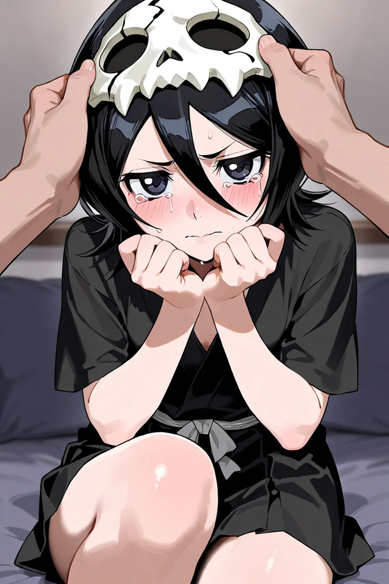 shirase sakuya,Denim shorts,Black knee socks,Thigh-high socks,White shirt with rolled up sleeves,Place your hands behind your back,penis,Slender and sexy woman,Cum in mouth,Blowjob,deep throat,in your mouth,A man grabs a woman's head,A man grabs a woman's arm,rape,A lot of semen,Black Hair,short hair,boyish,Cum in mouth,Put it in your mouth,bed,Back Sex,Creampie,First Person View,2 males,Used condom on clothing,recording,