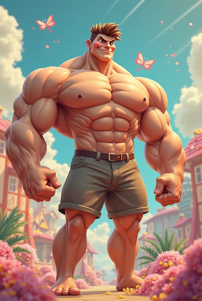 Very tall young man, muscular, wide shoulders, powerful build, very handsome, muscular thighs, photorealistic. Towering over crowd. Taller than everyone.