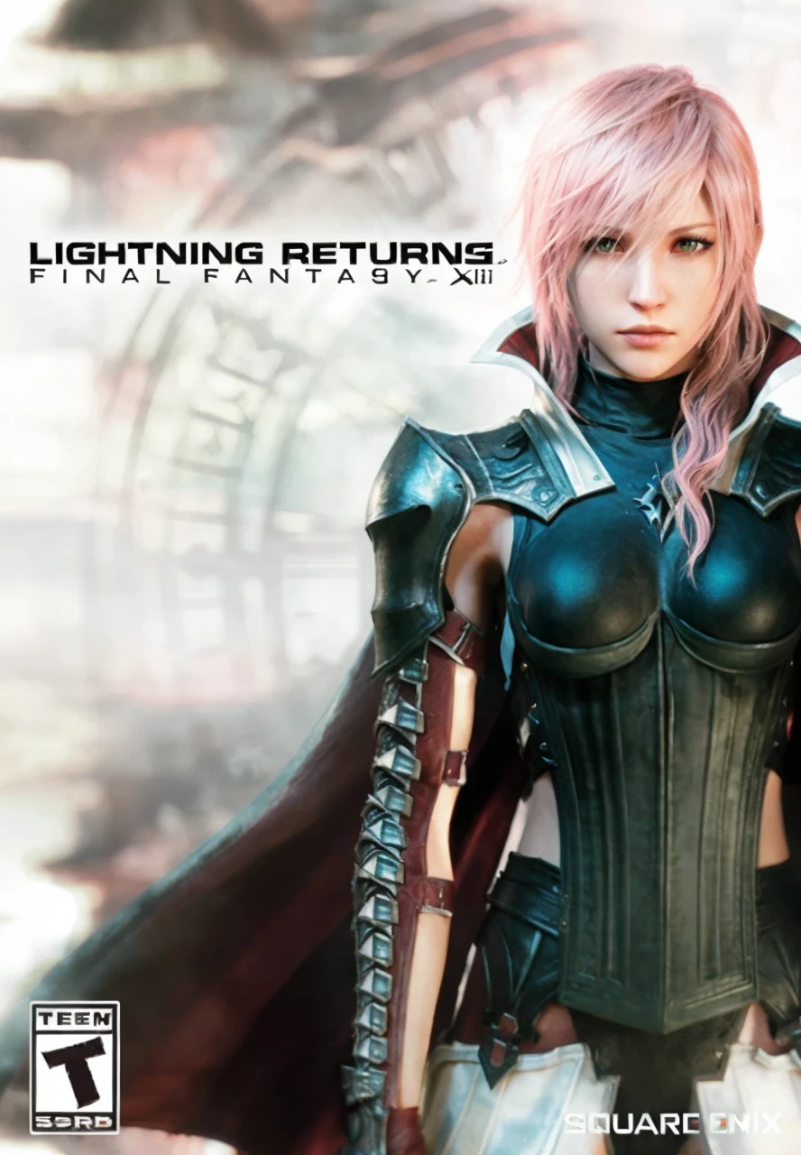 there is a woman with pink hair and a black outfit, final-fantasy, final - fantasy, from final fantasy xiii, square enix, final fantasy, from final fantasy, key art, square enix cinematic art, lightning, remaster, final fantasy 1 4, final fantasy character, hd remaster, next gen rendering, ff 7, style game square enix, ffxiv