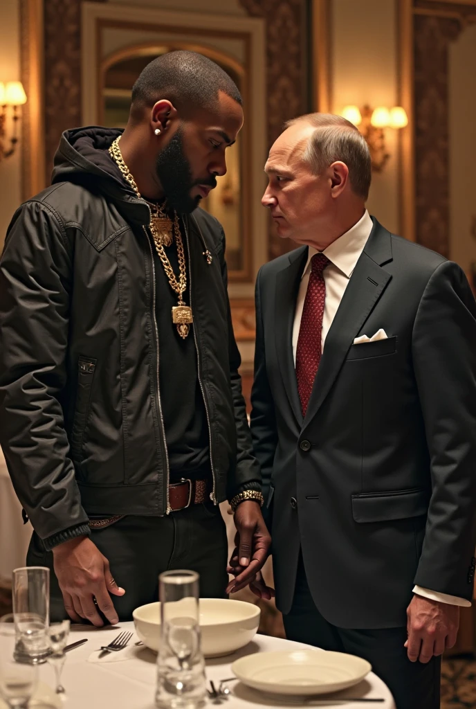 Vladimir Putin and Anuel AA