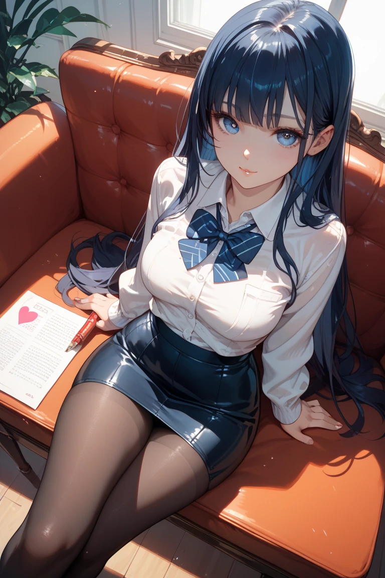 masterpiece, Highest quality, High resolution, 1girl Yugiri Ayano, Black Skirt, Black socks, collared shirt, green tie, Knee-high,  tie, Pleated skirt, , shirt, Are standing, Browsing Caution,Official Art,非常に詳細な CG ユニティ 8K 壁紙, Perfect lighting, (masterpiece:1.0),(Highest_quality:1.0), 超High resolution,4K,Super detailed, photograph, 8K, High resolution, High resolution, Absurd:1.2, 400 for Kodak Port, Film Grain, Blurred Background, Bokeh:1.2, Lens flare, (Vibrant_color:1.2),(beautiful_face:1.5),(narrow_Waist),(Perfect hands, Perfect Anatomy:1.2),，, ((Beautiful 詳細 Face and Eyes)),(Vagina Penis),(1 male and 1 female,Have sex:1.3),Cowgirl,alone, ,20 year old beauty、Browsing Caution小さな頭,Slender body, Ideal body proportions,Slim lower body、Oily skin, Glowing Skin,Sweat,Big Breasts,Long Hair,cry,Open your mouth,vapor,Heavy breathing,squat:1.3,Spread your legs:1.5, Raise the hand,,((When it enters the sheath,Creampie,Excessive ejaculation)),, 、, 、Completely naked、、Nipples,To pee、Leaking urine、Spread your legs、Water coming out of the vagina、、well-balanced breasts、squat、Spread your legs、blush、Red cheeks、Embarrassed,(灰colorの無地背景）
