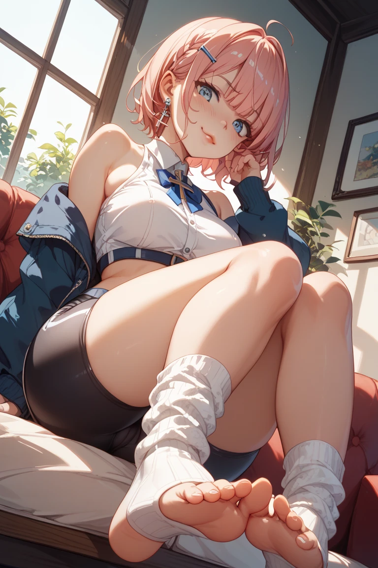 High-definition images, atmospheric perspective, 8K, Super detailed, Accurate, highest quality, anime background, 1 female, (ecstasy face), (droopy eyes), (blush), (sleepy), Exquisitely designed pastel striped panties, (Her wet panties are digging into her crotch.), Draw pants with super precision), ((showing off her panties)), spread legs, open your mouth, hoodie, ((swollen areola)), A country boy in ugly clothes, Thigh-high stockings, hair up, Strange pose, outside, straddle, night, in the rain,Sweat