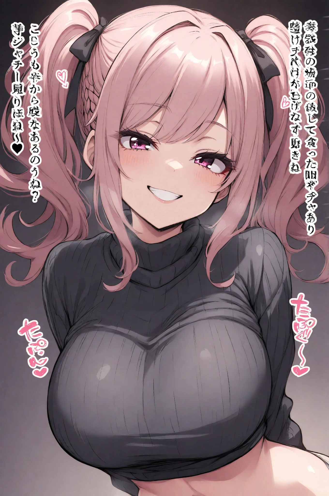girl,sexy,grinning,long ponytail,wearing a tight see trough shirt,sweating,looking at viewer,groping her own