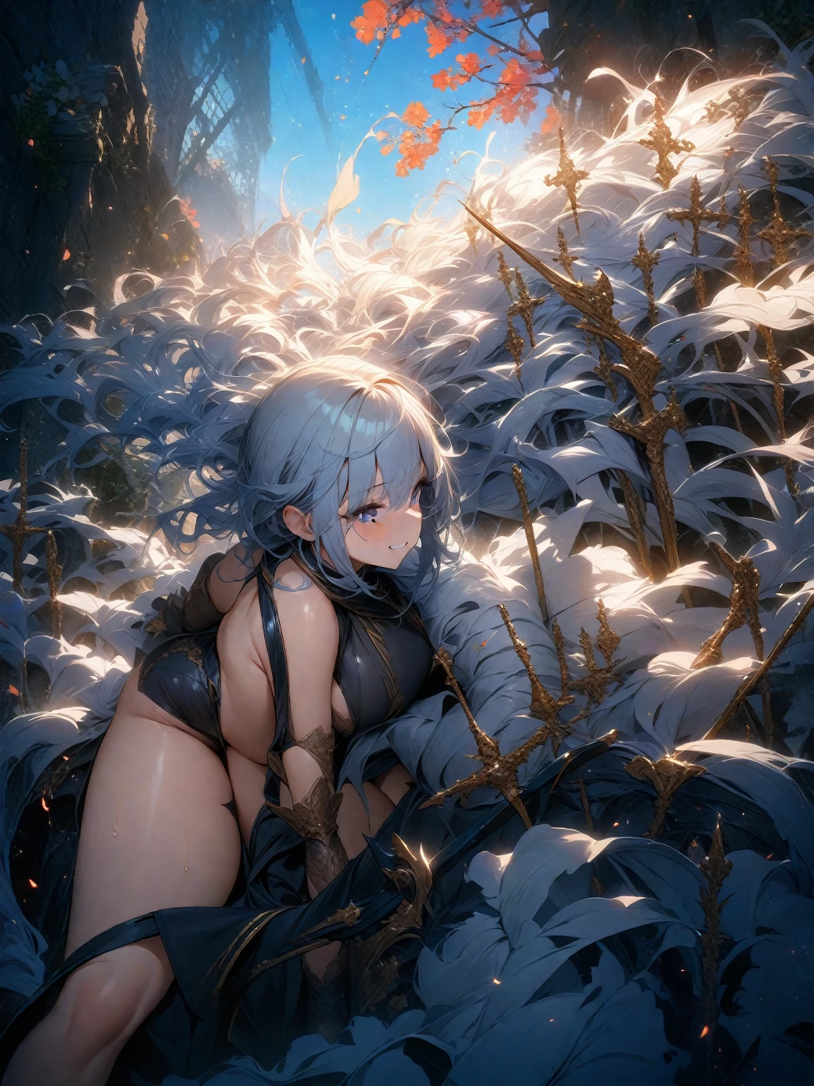 Completely naked