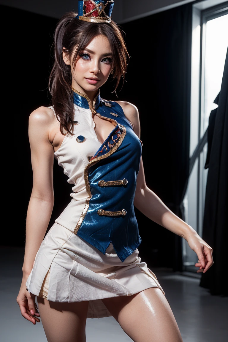 A anime character with very short dress