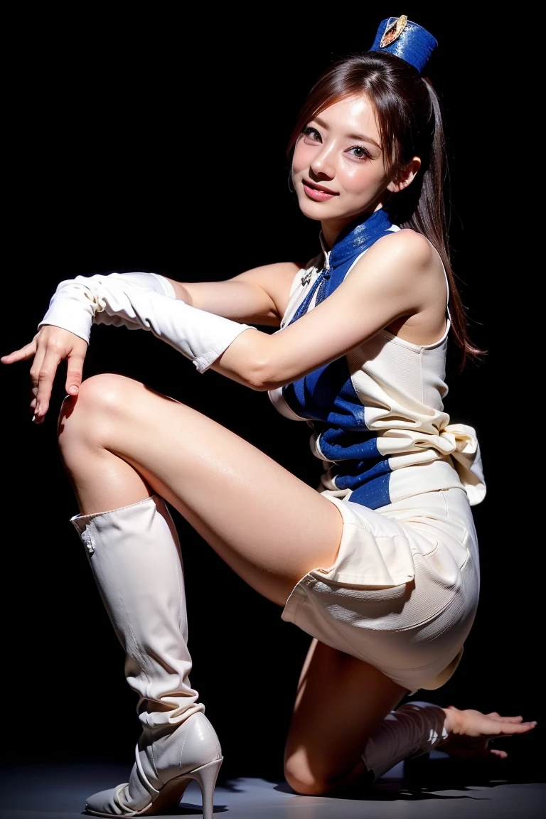 1girl ,(RAW photo:1.2), ((photorealistic:1.4),(masterpiece:1.3),(best quality:1.4),ultra high res,(detailed facial features),(detailed clothes features),HDR,8k resolution, solo focus, bangs, skin tight, (shiny skin),(slender girl),dreamlike, (extreme detailed illustration),check commentary,commentary request,scenery,no text, white cat ear, white cat tail, white hair, long hair,bunches, medium breasts, dress, ribbon collar, smile,(gradient background:1.2 ) <lora:koreanDollLikeness_v10:0.3> <lora:arknightsTexasThe_v10:0.4> <lora:gakki:0.6>