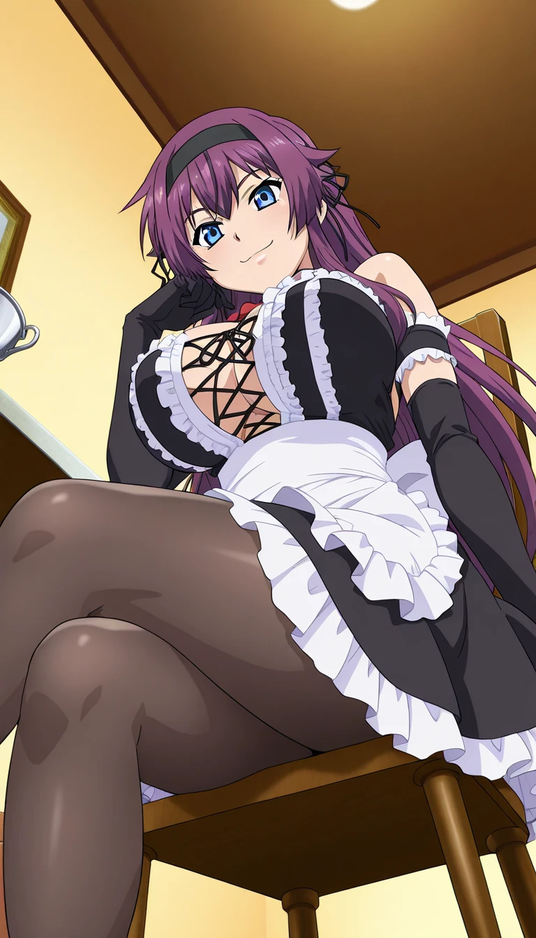 Personaje de anime vestido con traje de sirvienta sosteniendo una canasta y un abanico, Chica de anime con disfraz de sirvienta, Traje de sirvienta, Sirvienta, Anime Cat Girl en un disfraz de sirvienta, Hermosa criada, vestido de sirvienta, Sirvienta! vestido, Llevar uniforme de sirvienta, Disfraz de sirvienta,