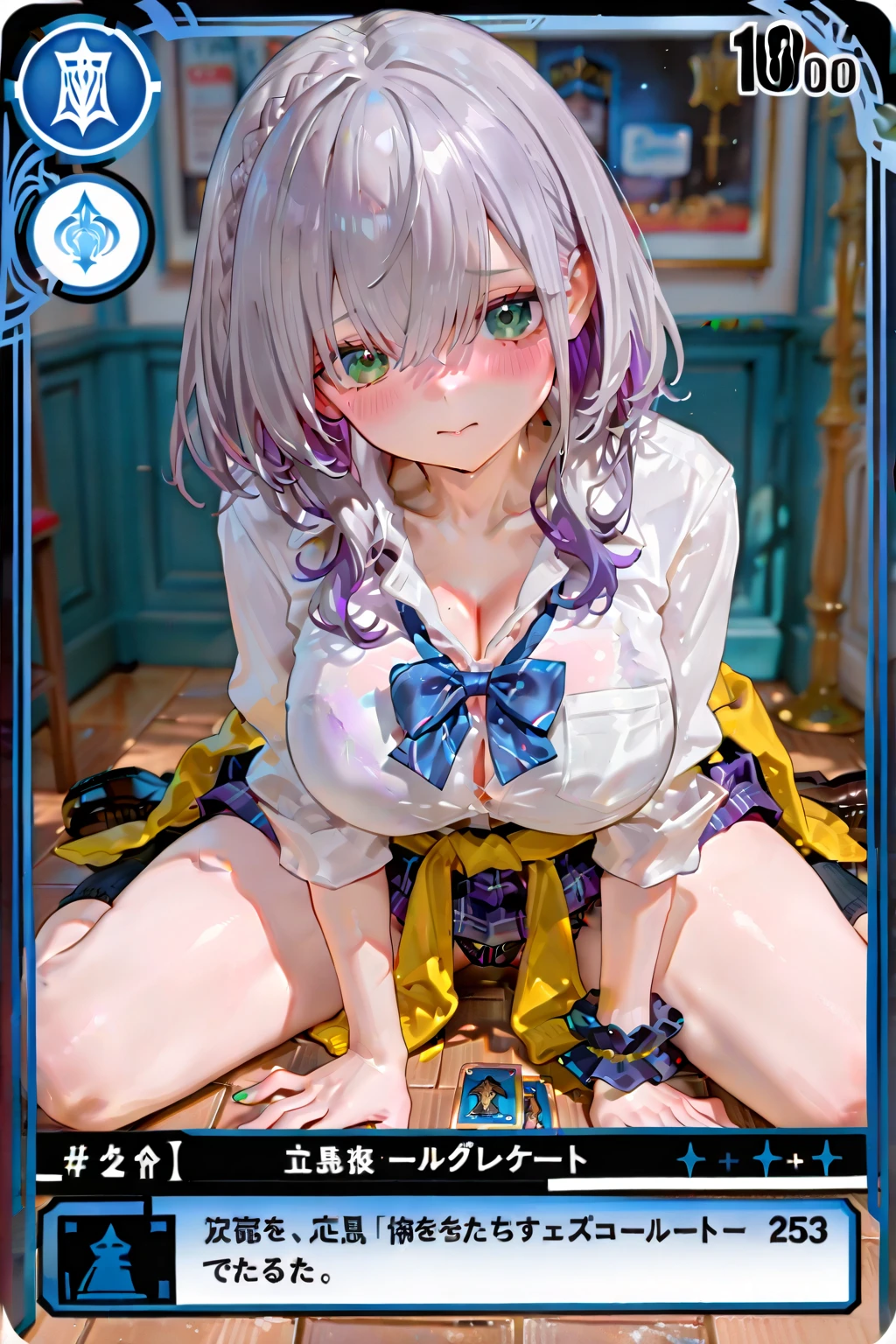 RAW Photos, Highest quality, High resolution, Realistic, 1girl、Young girl, 17 years old, Full body portrait, Expressionless, poker face, Stone Face, model, Large Breasts, Nadia Raine, blue eyes, pink hair, Twin tails, long hair, very long hair, look_look_hair_ornament, hairclip, Pink Dress, Blue neckwear, Frillsスカート, Bare shoulders, Detachable sleeve, Frills, Black knee socks, (Brown boots:1.1), Empty Eyes, Hollow Eyes, ((Thin thighs)), Cute face, Glowing Skin, Beautiful body, Beautiful Skin, concentrated , Naked from below, Beautiful embroidery,  (Skirt Lift:1.5) indicate, underwear, simple underwear, (Spread your legs:1.5)、((White pantiesを見せつける))、Bra lift、Exposing breasts、Show off your white bra、Troubled face、??????、excited、close your eyes、Open your mouth、(indian style, sitting):1.5、Girl possessed by a man、((Ahegao、Please open your mouth wide、((Close your eyes))、breast grabbing、White panties))、((Screaming face))、((Embarrassed expression))、((Troubled face))、(((Turn your shirt up yourself:1.5、Exposing her breasts:1.4、Bra Lift)))