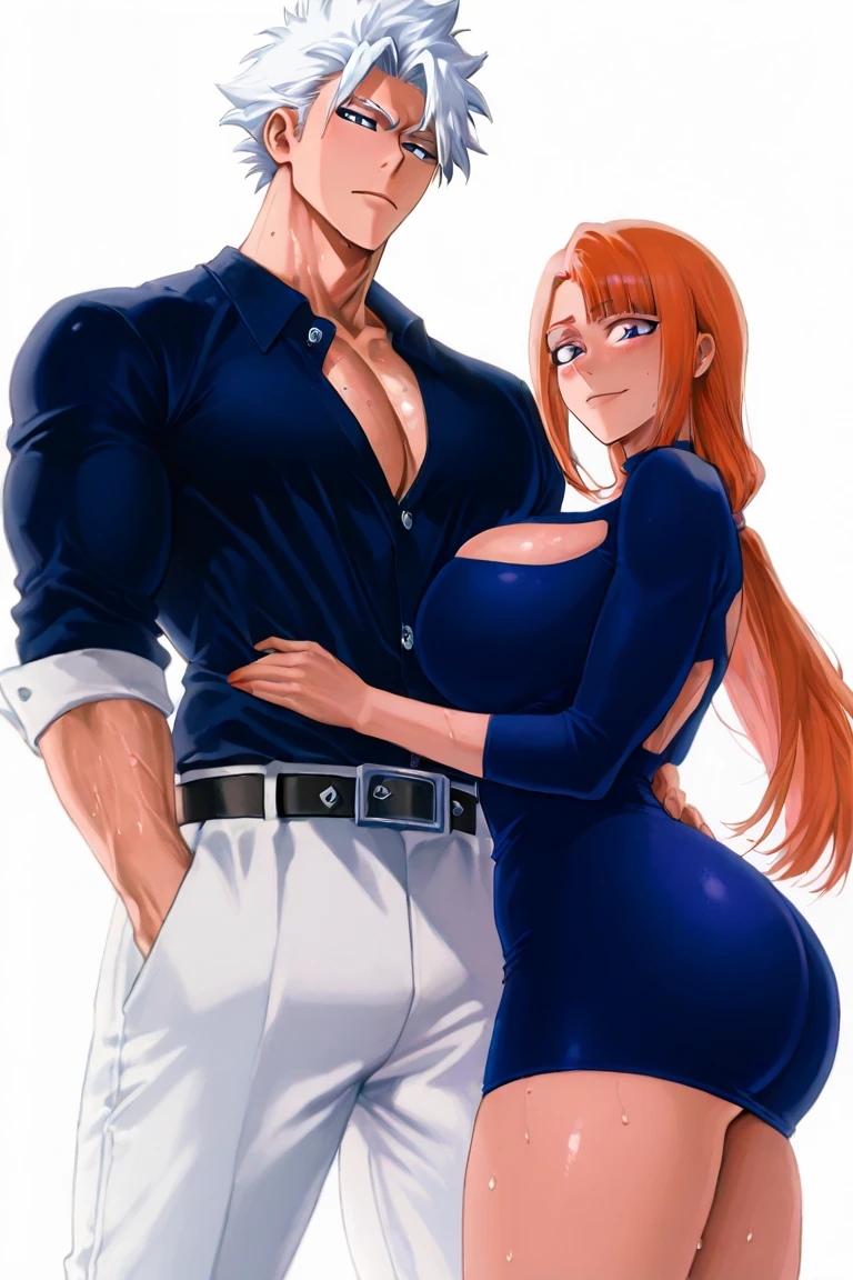Prompt: Prompt: Prompt: Prompt: Prompt: score_8_up, score_7_up, score_6_up, score_5_up, score_4_up, score_3_up, score_2_up, score_1_up, anatomy_perfect, detailed_background, source_anime, , , , very_blush, , breasts, gigantic_breasts, firm_breasts,one piece,he is holding her hand, one piece,nami,,((sexy weddingdress)),she is marrying a fat rich guy in a suit
