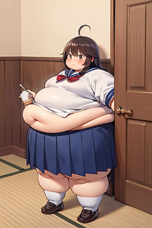 plump,high quality,sagging breasts,mature female,old woman,topless,(big belly:1.5),nipple,brown hair,show off pussy,pussy juice, low ponytail,thick leg,thick arm,lower cut glasses,(fat girl:1.3),creampie,squirt,big breasts,missonary position,sex,sweaty skin,maid,squatting