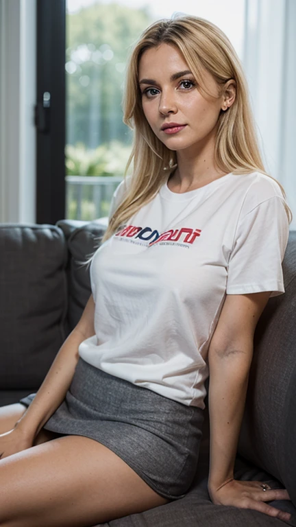 Beautiful woman, black thick long hair, bigbreast, tshirt