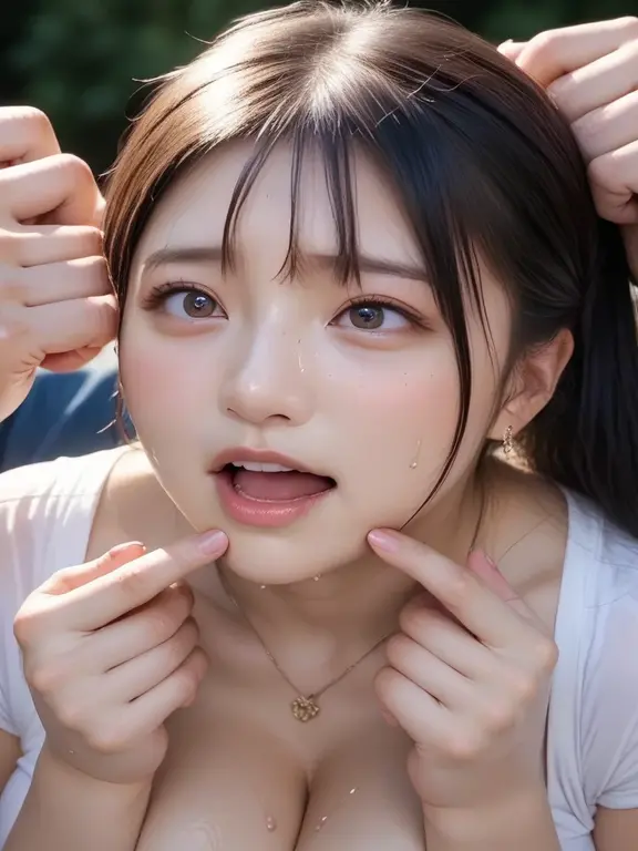((Highest quality)), ((masterpiece)), (detailed),Perfect Anatomy, naked, like々About Young Teenagers,((One woman and three boys having sex.5))((Highest quality, 8k, masterpiece: 1.3, beautiful girl)), cute, DynamismVery small boobs,,Slim body,Thin legs,Thin hands, Detailed face, Detailed skin, fine grain, Detailed lips, Detailed tongue, Detailed finger, Mouth detailed, Realistic, High resolution, Natural light, Dynamic pose, Perfect Anatomy, Toned Legs, double eyelid, Tears bag, Round eyes, Moisturized lips, I drew Sweat, (Long black hair, hair ornamalet, ornamalet on the chest),,Sticking out tongue,Crying face, ((Open your mouth, Drooling, Lots of drooling,Cum inside my 体, Ecstatic face, Crying face,ahegao:1.5)), ((hands of male are grabbing her breasts1.5, Multiple Hands 1.9 )), male, the body is slim, lots hands of male are touching her 体,Browsing Caution, shaving,Very small boobs,vagina, Nipple Shape, Masturbation,アニメ,Pussy in full view,Anal fully exposed,Plenty of love juice from the pussy,completely,Intrusion,M-shaped feet,Excessive ,blowjob,((big 1.5)),Slim body line,(((Have sex 1.5))),(((Orgy Sex Multiple Penis 1.8))),Thick and beautiful penis,Large scale ,3 men, 3 penises 1.8,Eyes Wide Open,tears,Steam 1.7,(Sweat),(((Cowgirl Sex 1.9,女性 straddles a male sleeping on a bed and has sex with him))),Cum in pussy 1.5,Ejaculate in the anus,Inserting the penis into the anus,My whole 体 is shaking、Twitch