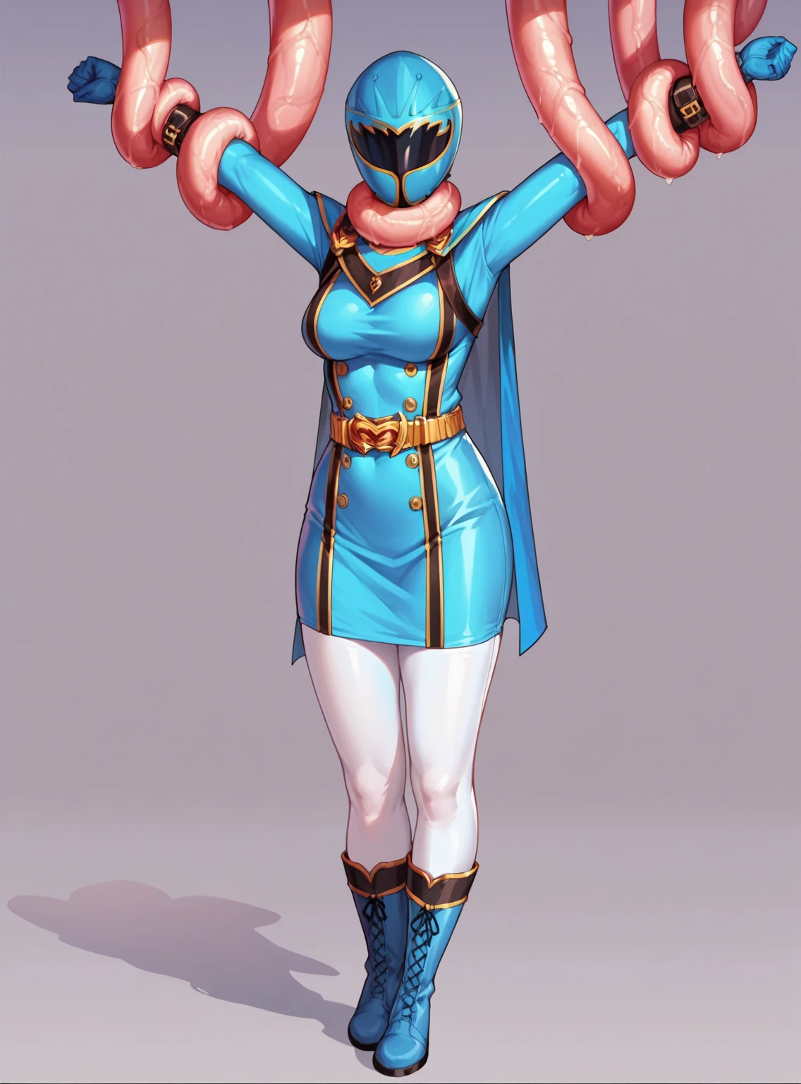 Ranma saotome, Red hair, redhead, barefoot bunny, sit tied to a chair, tied ankles together with ropes,full body.