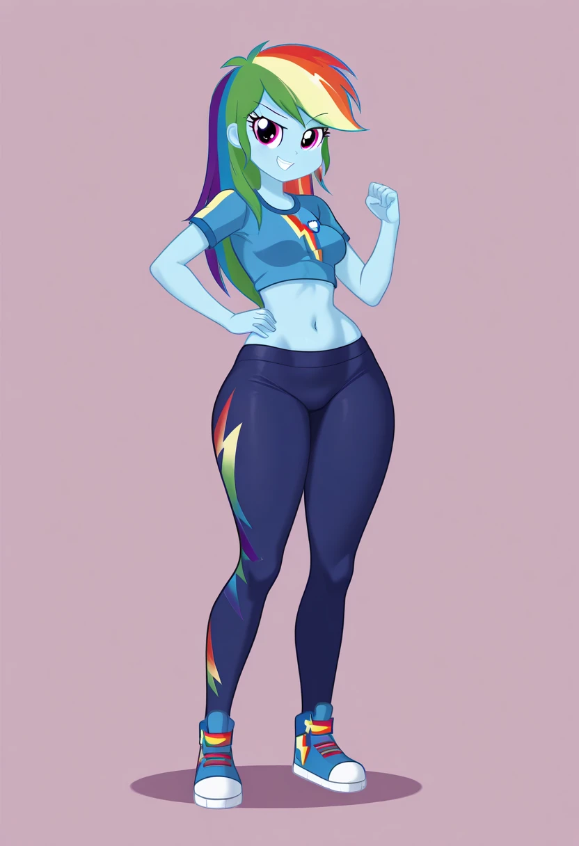 (1girl, Rainbow Dash, pussy), (show accurate , Equestria girls), business suit, blazer, pencil upskirt, bare legs, high heels, office lady, posing, upskirt, 18yr old, slut, shirt lift, exposed breasts, pussy