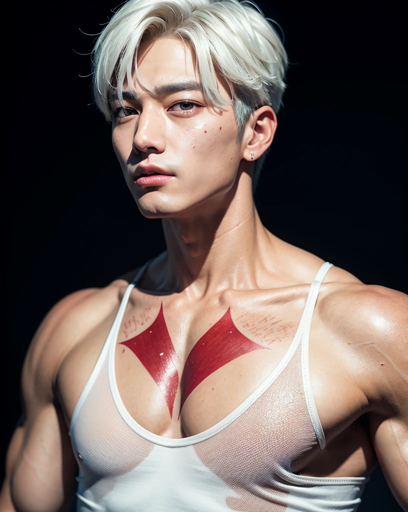 Real life adaption of this character, 1 boy,hansome man,realistic outfit,realistic light, realistic shadow, hyper realistic, realism,(photorealistic:1.2), muscular man body