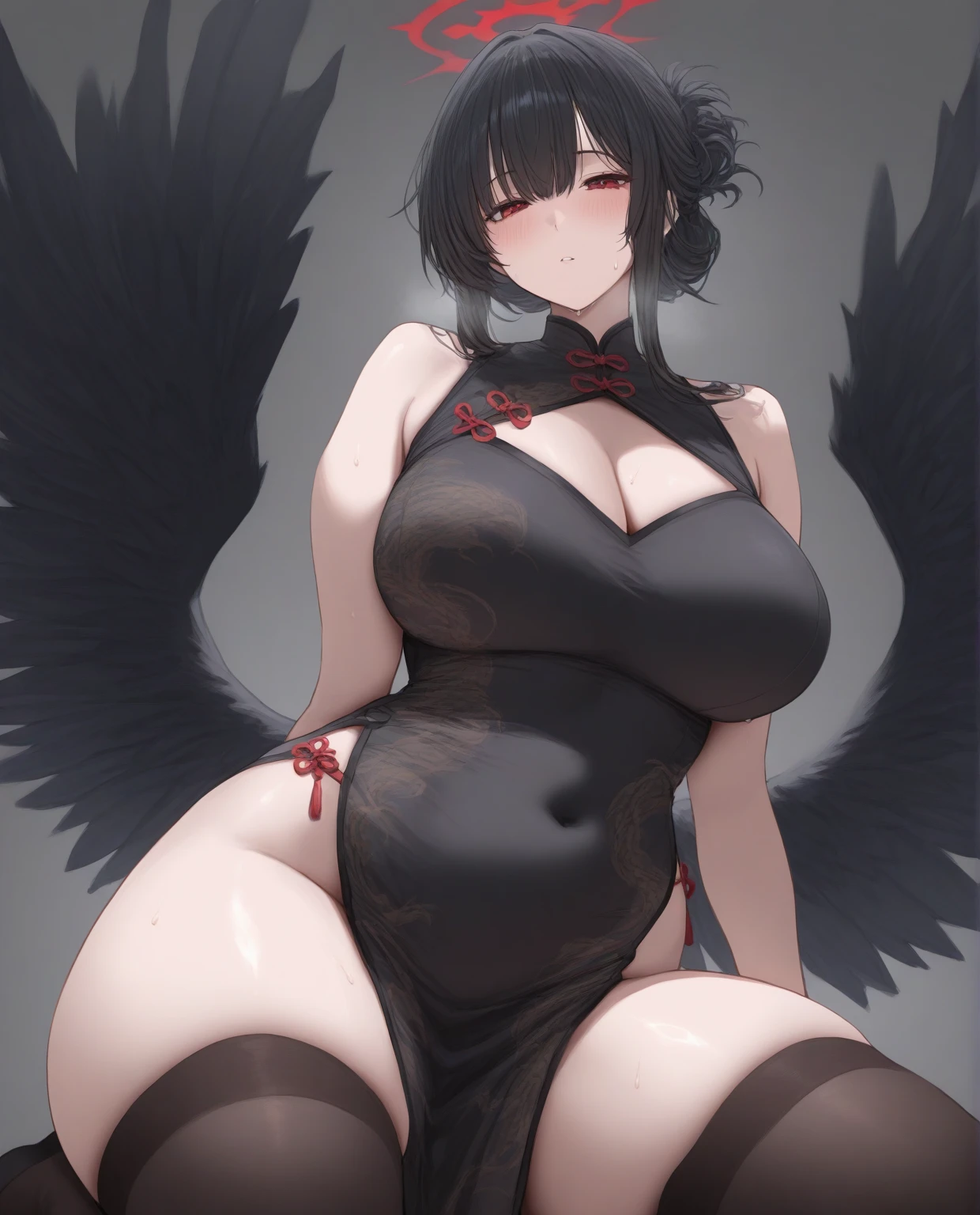 ((Fluffy Garter Belt!)),((Fluffy sweater outfit!)),((Attractive plump body!)),master piece、best quality, high resolution、(( ultra-detailed)),beautiful detailed face,deep detailed eyes,((arms up behind)),((lie down)),((sleep)),((sparkling eyes)),((heart earrings)),((shy)),((Spread your legs wide!)),((Spread your legs!)),((Showing off your crotch!)),((Fluffy Garter Belt!)),((Fluffy sweater outfit!)),(Red Eyes),(Fluffy cat ears)),((Big cat ears)),((Fluffy black garter belt!)),((Fluffy black sweater outfit)),((Open the chest)),((Fluffy black clothes)),((Large Breasts!)),((Big Tits!)),((Big Breasts!)),((Black Hair)),((Fluffy clothes)),((tits)),((Fox's Tail)),((Fluffy tail)),((Fluffy cat ears)),(Black Hairロング),((Messy Hair)),((Fluffy tail)),((Big cat ears!)),(first round),((大きいtits)),((Huge breasts!)),((大きい大きいtits!)),((I wear clothes!)),