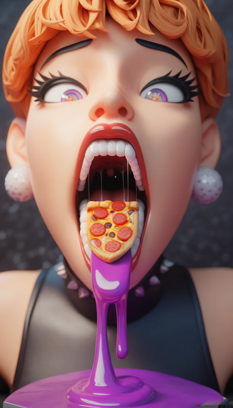 CarnageStyle, (pink:1.5), Trash can, <lora:CarnageStyle:0.7>, BarbieCore <lora:BarbieCore:0.7>, killer,incisors,blood, (Masterpiece:1.3) (best quality:1.2) (high quality:1.1)