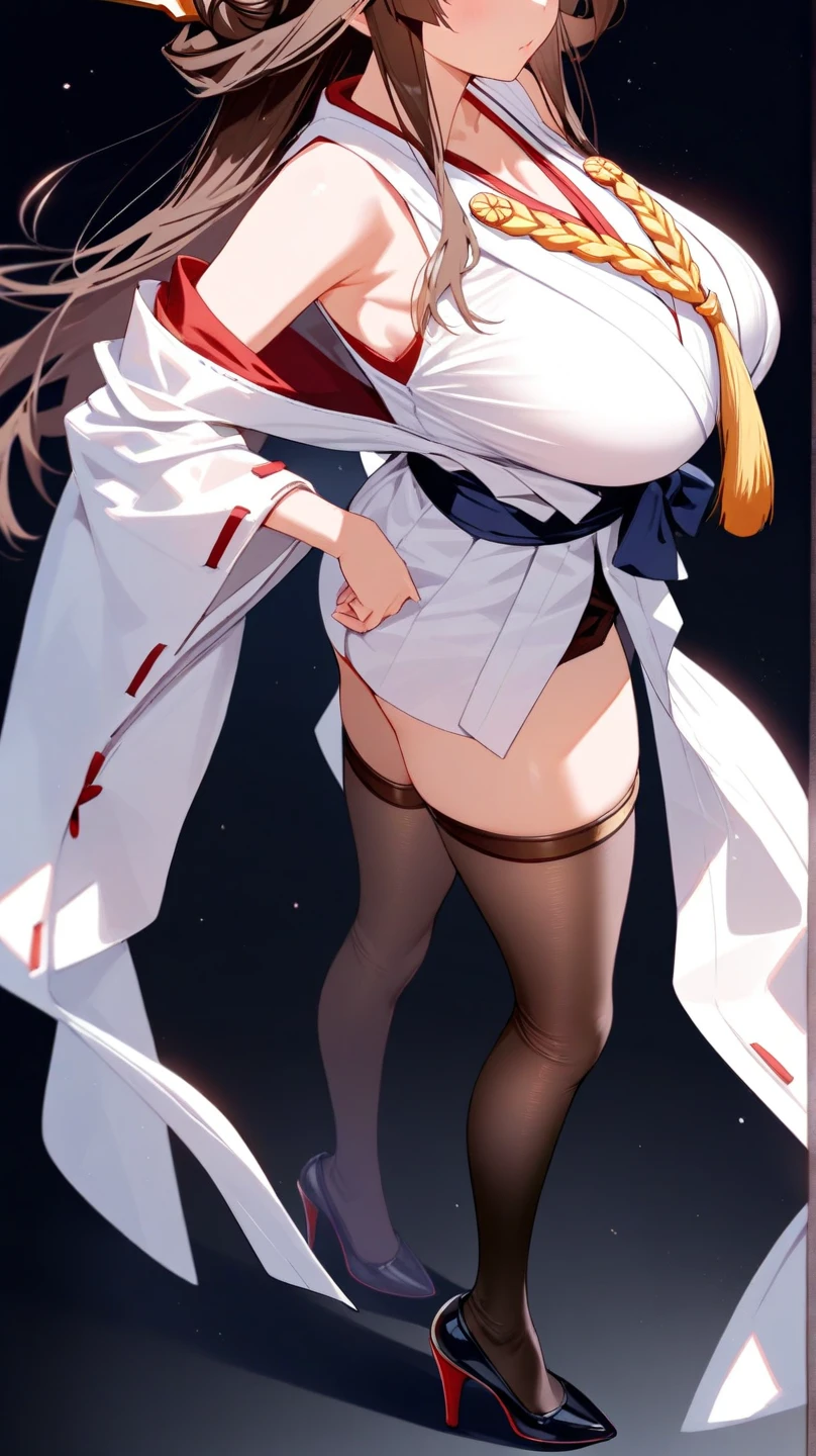 (masterpiece, best quality:1.2), 1 girl, alone,permanent_,
, long blonde hair, without Black sleeveless short vest,Rose color skirt,Black,do the splits,stand on one leg,blue eyes,fair skinned