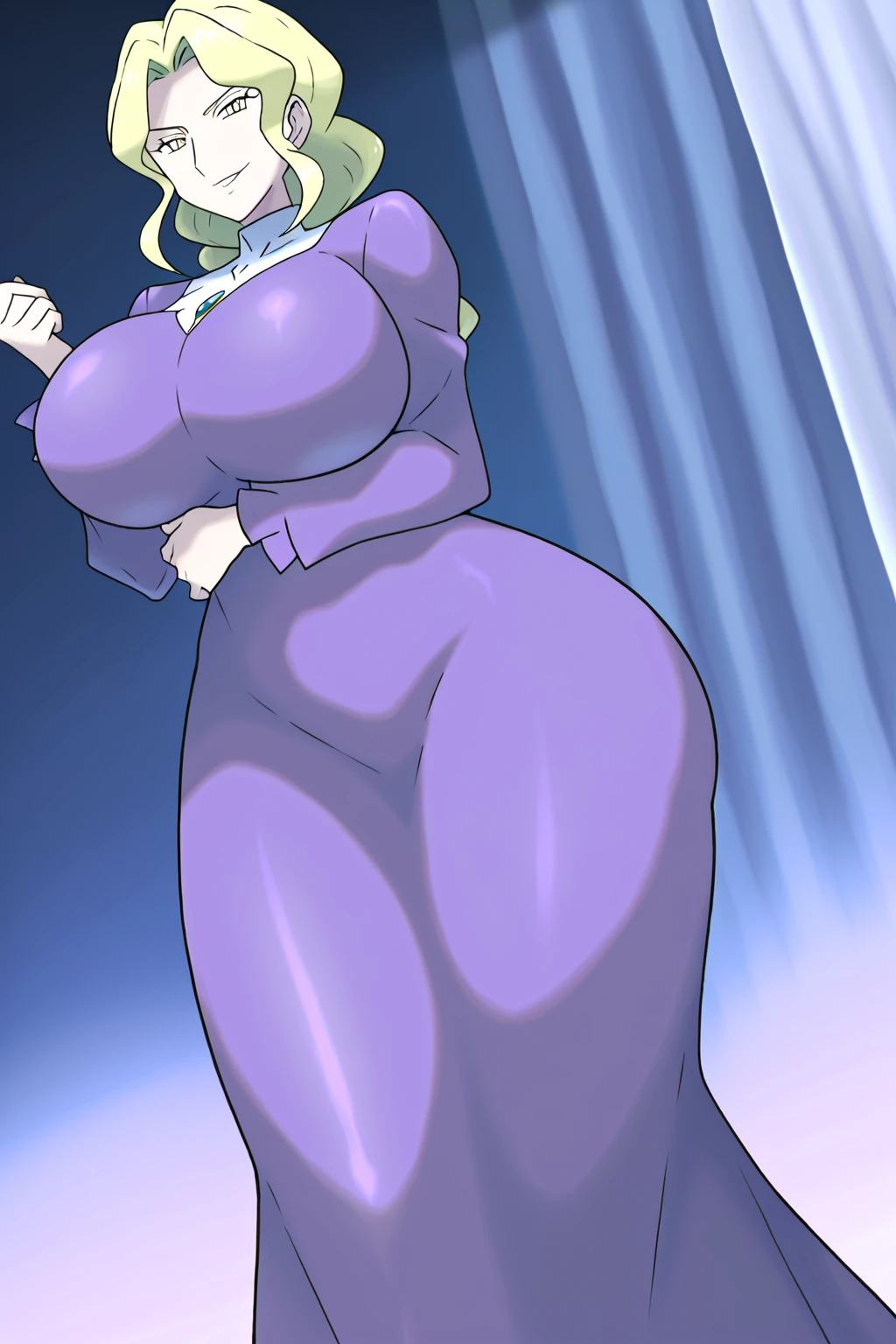 ((,deep v dress,1girl, solo,full body, looking at viewer, standing, outdoors,high heels,thighs, 