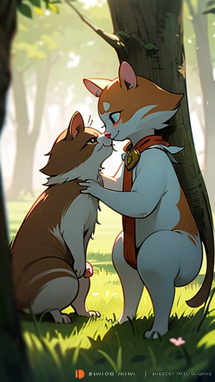A male dog corgi have body chubby with black fur with red colour eyes,naked and he begging to stop with tail being hold tight and pull by hand, body trembling and Satisfied with small cock are have sex by a Dolphin deep down water, talk english Dialogue sayings clearly
