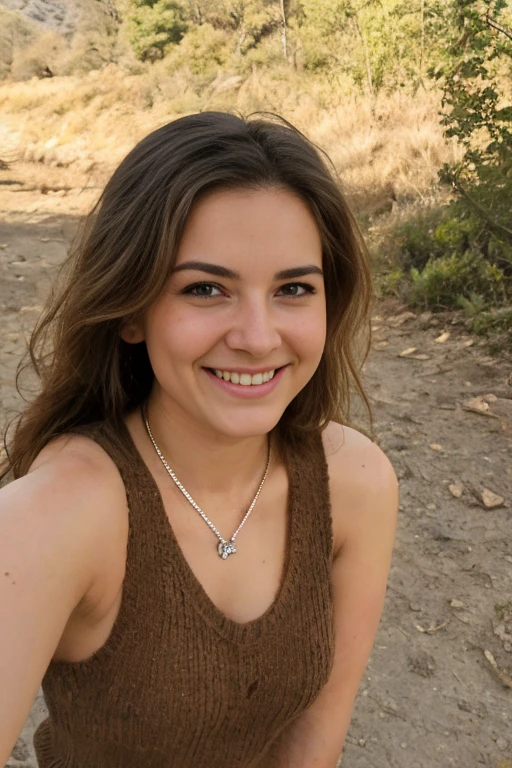 20-year-old European girl with warm brown eyes and a mischievous grin , Photo in Grand Canyon, usa