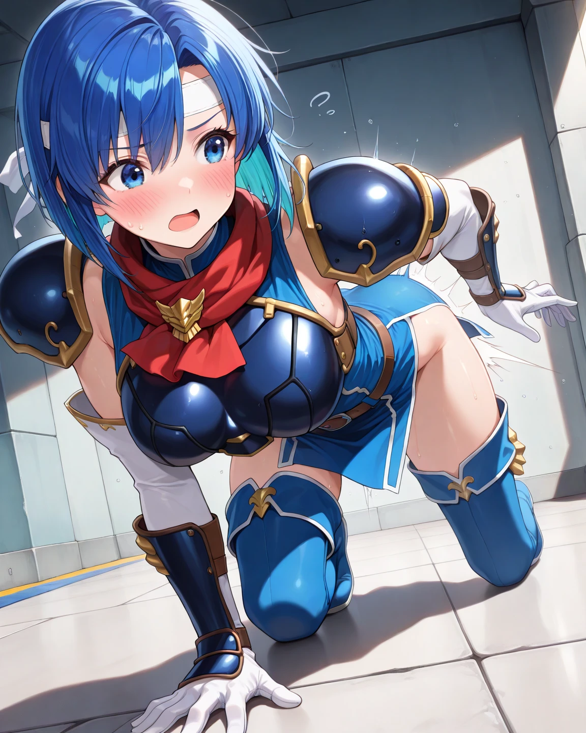 ((((((もっともっと服がはち切れそうなSuper big breasts:1.9))))))、((((Her breasts are so big they overflow from her clothes:1.9))))((((スカートが短すぎてWhite pantiesが覗く:9))))、((((White panties:1.9))))((彼女のドレスは短すぎてWhite pantiesが覗く:1.9))、(((White panties:1.9)))masterpiece, Highest quality,, Highly detailed background, Perfect lighting, (beautiful, Highest quality:1.1), masterpiece, Perfect Eyes, (beautiful), (erotic:1.2) Cleavage,short hair, Bright light Blue Hair, Observe the audience,(masterpiece, Highest quality:1.1), Sage_(dq3),,Blue Hair, Circlet, Normal chest, Yellow gloves,little white mini skirt dress, belt, Cape, boots, Cleavage, Expose your shoulders,Please close your eyes tightly.、Open your mouth苦しむ、Sweaty、Drenched in sweat、(Full body image:1.3)、(超巨大なCleavage:1.2)、(Super big breasts:1.2)、(Clothes are torn to shreds:1.9)、(The skirt is too short and your underwear is visible:1.8)、(下着はWhite panties:1.8)、(shibari:1.8)、(Open your mouth:1.5)、(Please close your eyes tightly.:1.8)、(Enduring Suffering:1.5)、(Put your hands behind your back:1.9)、(tied up and hung with a rope:1.9)、(the whole body is tied with a rope:1.9)、(My clothes are soaked and shiny..:1.5)、(Clothes are soaked and see-through:1.8)、(Plump body:1.8)、(Get down on one knee:1.8)、(息を切らしてit hurts:1.8)、(The body is tied up with rope and restrained:1.9)、(Tie your knees with a rope:2.9)、(Tie your thighs with a rope:2.9)、(My whole body is covered in bruises:1.8)、(The whole body is dirty and filthy:1.8)、(shortness of breathまたは呼吸困難:1.6)、(My whole body is full of wounds:1.8)、(My whole body is full of woundsで力尽きる:1.9)、(Exhausted:1.5)、(shortness of breath:1.8)、(it hurts:1.8)、(Being strangled with a rope:1.8)、(Suspended from above by ropes:1.9)((超巨大なCleavage:1.9))、((White panties:1.9))、(Her hands are tied with rope:1.9)、(Please close your eyes tightly.:1.9)、(彼女のWhite pantiesは短すぎるドレスから覗いている:1.5)、(Her clothes were torn off by the men.る:1.2)、(She blushes in embarrassment:1.5)、(Her clothes were torn off by the men.、she was almost naked。.:1.2)、(She is arching her back:1.9)、(She is looking up:1.9)、(her body is full of scars:1.9)、(the back is arched:1.9)、(Her breast size is M cup:1.9)、((彼女はもっともっとSuper big breasts:1.9))、(She is bound by chains all over her body9)、(More and more roped off:1.9)、(shibari:2.9)、(shibari:2.9)、(Super big breasts:7.9)、(((スカートの隙間からWhite pantiesが覗く:1.9)))、(((She is tied up with rope:1.9)))、((((((White panties:1.9))))))、(((((((((((((彼女は超超Drenched in sweat:7.9)))))))))))))、(((((((((((彼女は上を向いてOpen your mouth顔を赤くして嫌がる:1.9)))))))))))、((((((((((I'm so embarrassed I blush and cry:1.9))))))))))