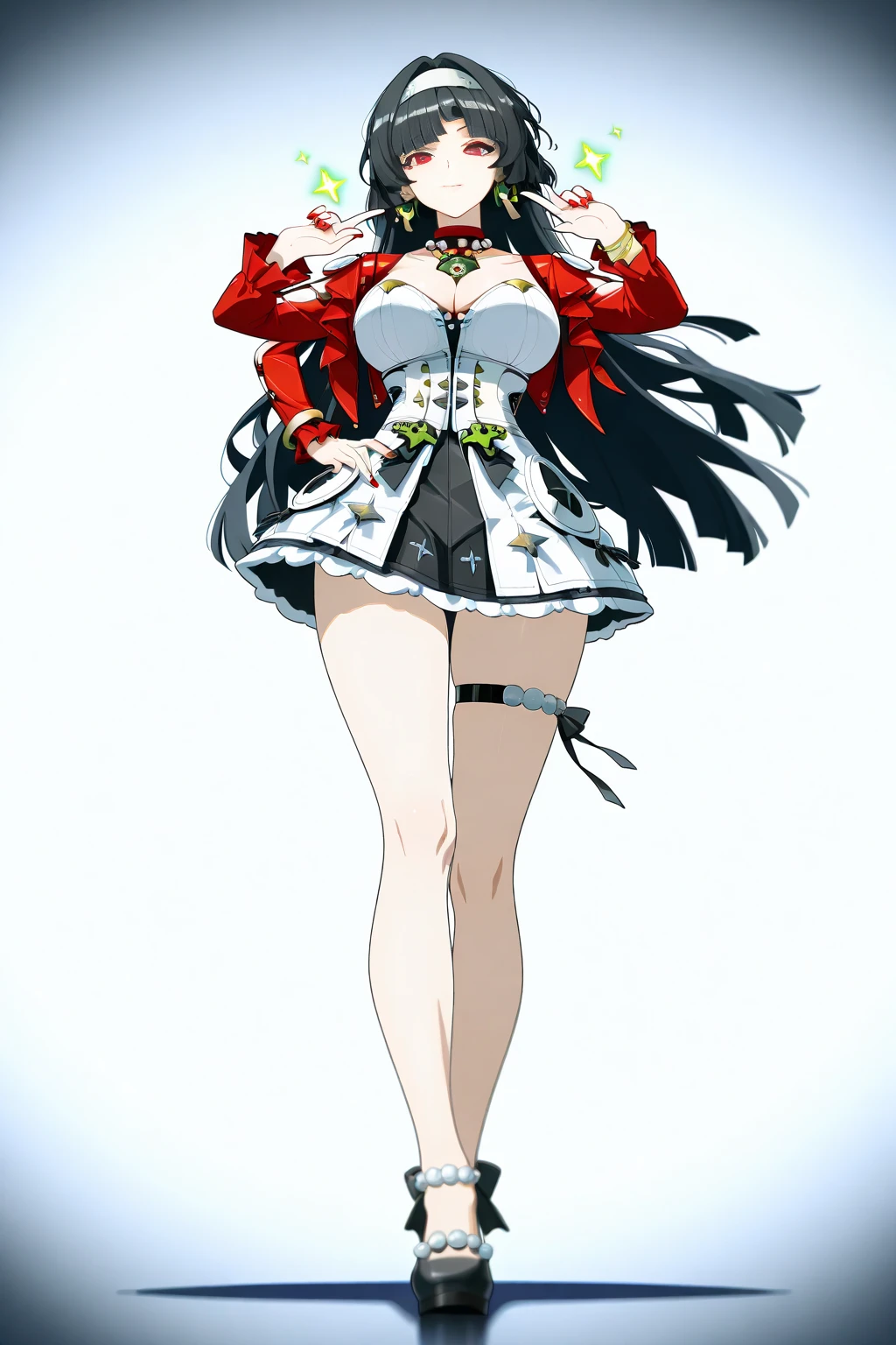((Highest quality, 8K, masterpiece :1.3)), One girl, Average-sized beautiful woman: 1.3,{Big Breasts:1.2}, {{{whole body:1.5}}}, (Long Hair, Layered Hair), {{{skirt lift:1.5}}},{{{show off butterfly high leg panties:1.5}}},Pleated mini skirt,Very delicate face, Delicate eyes, double eyelid, smile, Home, Random color clothes