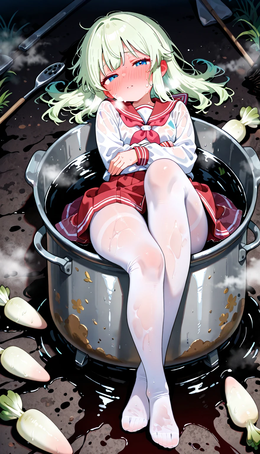 fully clothed , (masterpiece, best quality:1.2), in the bathtub, school girls , smile, looking at viewer, jk school girls outfit, tight shirt , wet clothes, soaked, wet hair, wet skin, translucent, glistening with oil , dishevelled , skirt dark red , plaid skirt , pleated skirt , Tight shirt , white Shirt , school girl , red knot , red bow , school , skirt is adjacent to the chest , big breasts , big tits
