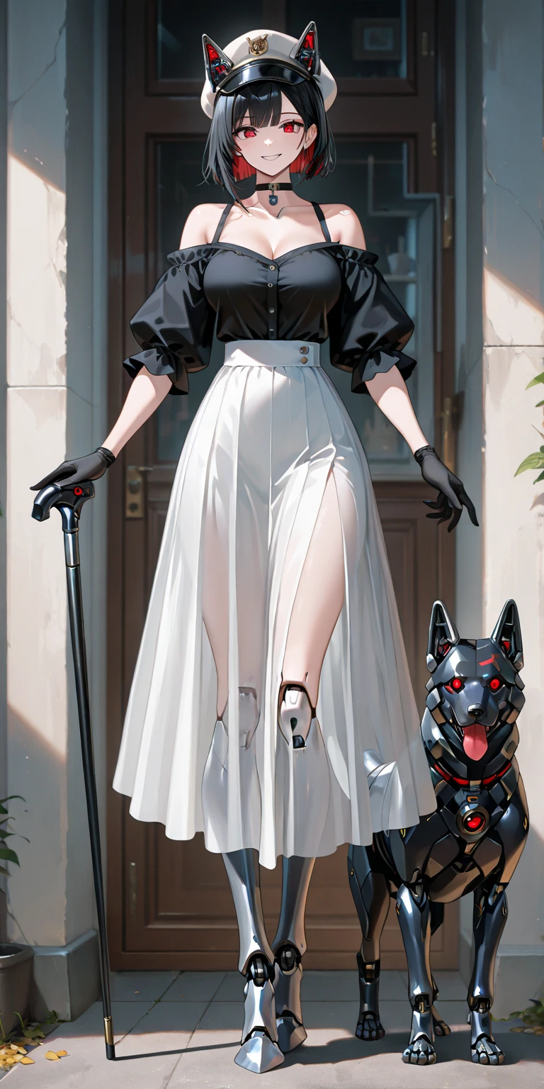 blond woman in white outfit walking through open doorway with black leash, 2b, 2 b, full body cgsociety, holding a whip, cushart krenz key art feminine, maid outfit, digital art of an elegant, tifa lockhart with white hair, nier:automata inspired, nier : automata inspired, 3 d render character art 8 k