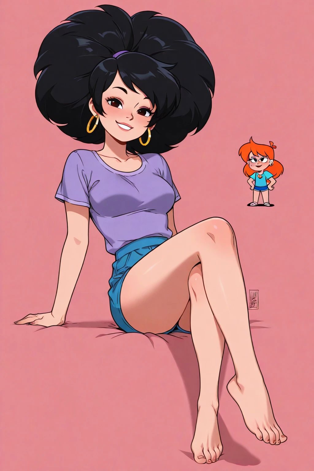 [Uploaded to e621.net; ((by ozoneserpent)), ((by cubedcoconut:1.3)), ((by the-minuscule-task)), ((by zummeng))], ((ultra quality)), ((masterpiece)), Nicole Watterson, milf, anthro cat, furry cat, ((there are only cat ears, no others)), ((there is a cats short tail in the back)), ((Face Clean)), Beautiful cute face, toe pads visible, feet visible, paws visible, chubby, beautiful female lips, charming beauty, ((seductive facial expression)), looks tenderly at the camera with his eyes slightly closed, ((skin color blue)), ((blue wool)), Body glare, ((detailed beautiful female eyes)), ((dark brown eyes)), beautiful female hands, ((perfect female figure)), ideal female body shapes, Beautiful waist, big thighs, Beautiful butt facing camera, pulling her ass cheeks apart with her hands, vulva dripping, puckered pink butthole, lying seductively on the sofa, ((Nicole Watterson clothes, pink and white leg warmers, crop top with breasts exposed, perky nipples, perky breasts, vulva, labia majora, Labia minora, background: ordinary American house, living room, beautiful sunset in the window, ((Depth of field)), ((high quality clear image)), ((crisp details)), ((higly detailed)), Realistic, Professional Photo Session, ((Clear Focus)), ((cartoon)), the anime, NSFW