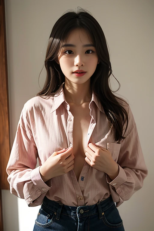 (masterpiece、High resolution、high quality)、Beautiful Japanese Girls:1.3,18 high school students、Immature body、Beautiful body、Soar、night、Laughter、Clear Eyes、Beautiful Skin、bathroom、Take a shower completely naked、Full nudity、Soaking wet、Immature body、とてもSmall breasts、Small breasts、Small cherry-colored areola、Erect nipples、Professional photography、soaked、Wet Hair