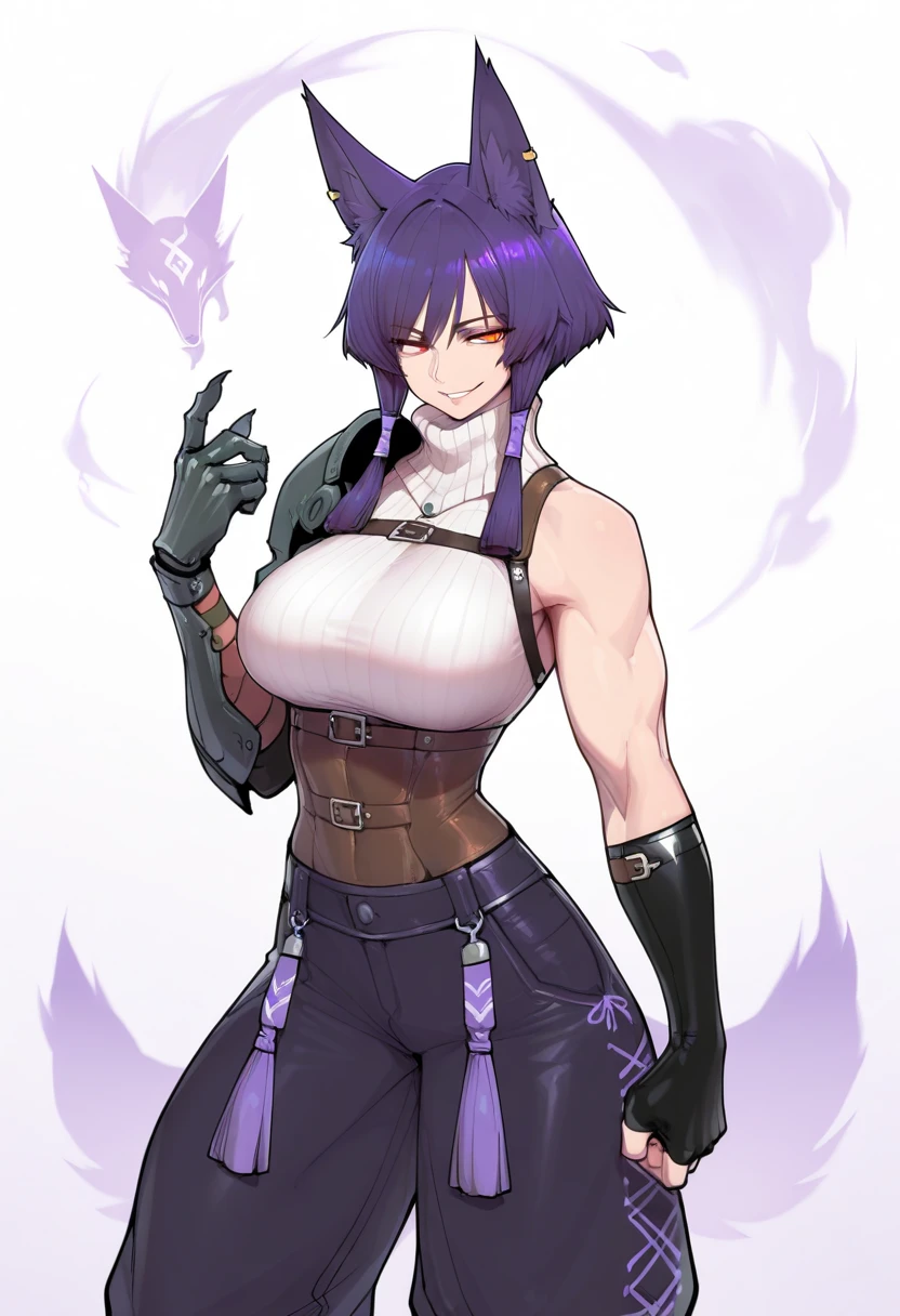2girl simple background、and {{masterpeace}}, short wavy hair, navy hair, black cat ear, Blue eyes,idol costume、and {{masterpeace}}, {{{top quality}}}, {{ultra detailed}}, {{illustration}}, {{{1girl}}}, short hair,Purple eyes,Black hair,idol costume、