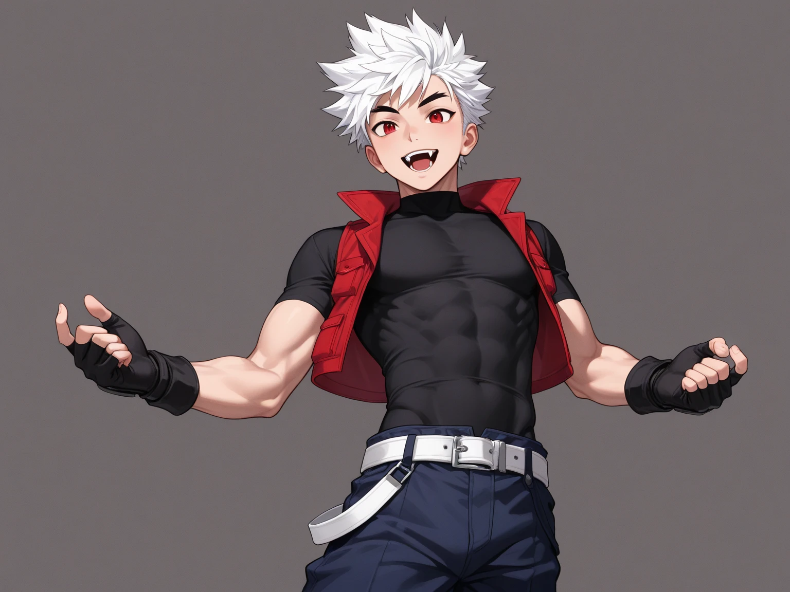 Retrati Bakugou boku no hero painted in watercolor by hykyouri perfectly structured, (watercolor), digital illustration, anime style