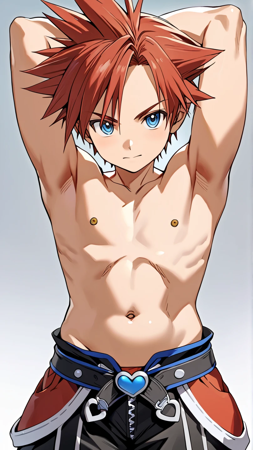 Frisk little shota cuntboy , boy with pussy, almost naked, wearing thong, hipdips, curves, pectorals
